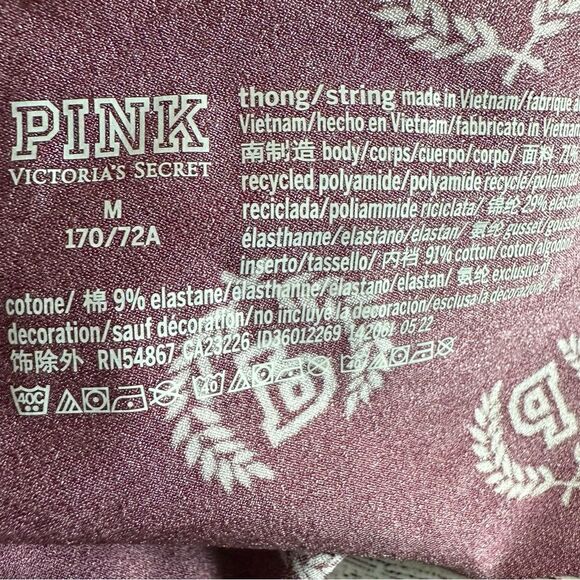 2 VICTORIA’S SECRET PINK SEAMLESS THONG MEDIUM‎ - Picture 5 of 6